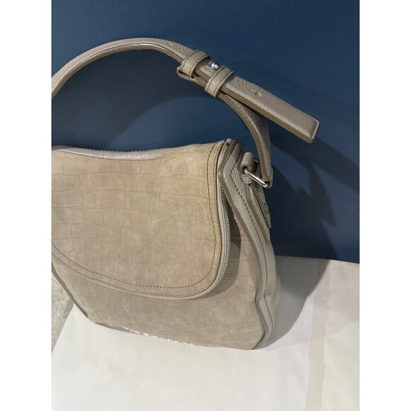 MARC JACOBS Groove Leather Dusty Gray Hobo Shoulder Bag - Picture 3 of 10
